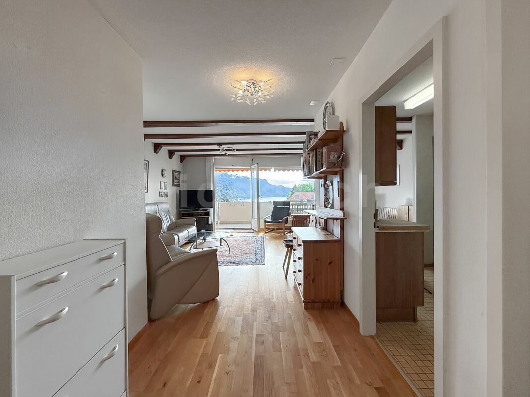 Joli 3 pièces à Brent avec vue sur le lac